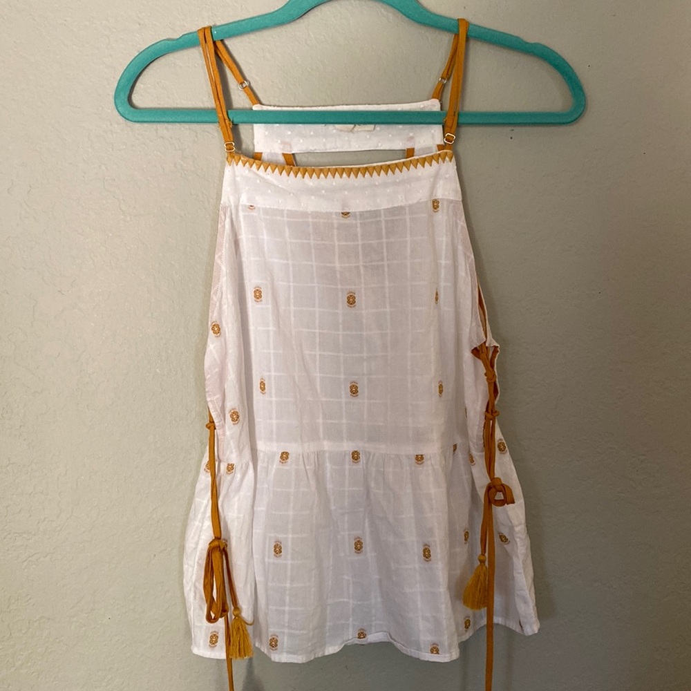 Lovestitch Boho Cotton Tank with Ties Size M